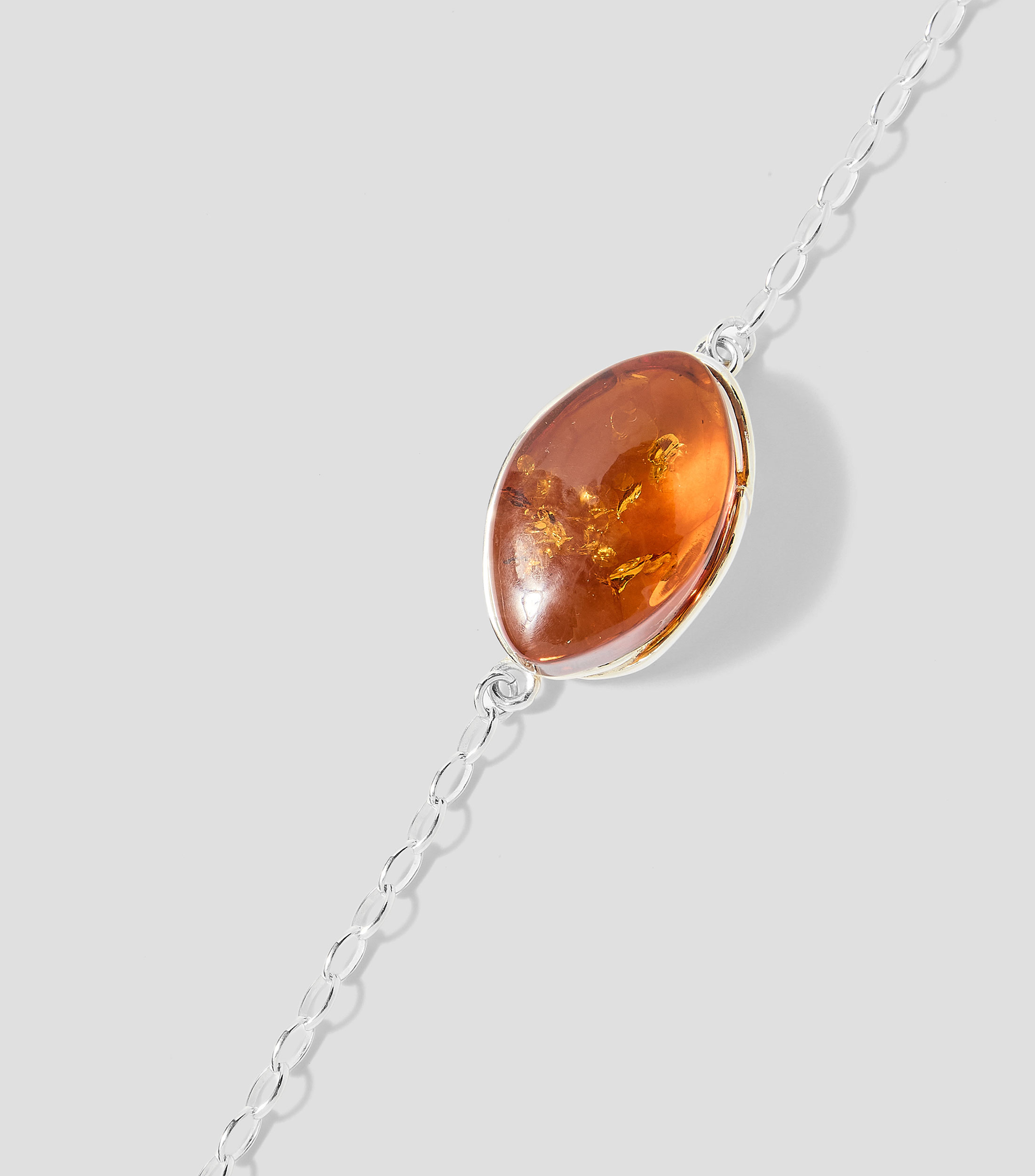 Pulsera en Plata .925 con ámbar Mujer